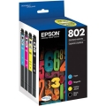 Epson UltraBrite T802120-BCS Black Cayn Magenta Yellow Combo Standard Capacity 