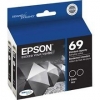 Epson T069120-D2 Epson #69, - Black Ink Cartridge Dual Pack