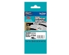 Brother TZEFX231 1/2in  (12MM) Black on White Flexible ID Tape