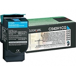 Lexmark C540H1CG Cyan Toner Cartridge HIGH YIELD OEM