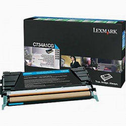 Lexmark C734A1CG Cyan Toner Cartridge