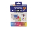 Brother LC513PKS Tricolour Ink Cartridge 3-Pack