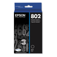 Epson UltraBrite T802120 Black Ink Cartridge Standard Capacity 