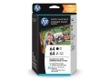 HP 64 BLACK AND COLOR COMBO 4X6 PHOT PAPER PACK