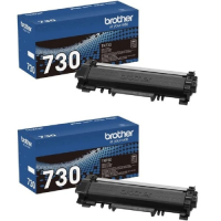 Brother TN-730-2 Dual set  Black Toner Cartridge OEM