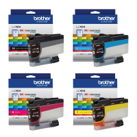Brother LC404SET LC-404SET Cyan Magenta Yellow Black set ink jets