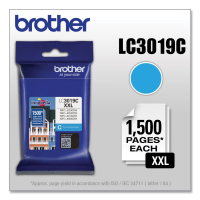 Brother LC3019C XXL CYAN OEM SUPER High Yield ink jet