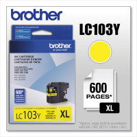 Brother LC103Y LC-103Y XL YELLOW ink jet genuine