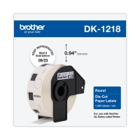 Brother DK Label DK1218 DK-1218 Original  SIZE 0.94" ROUND