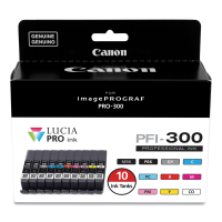 Canon 4192C007  PFI-300 10-Color Ink Value Pack GENUINE