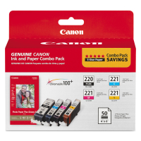 Canon 2945B011 PGI-220 CLI-221 Combo Pack Genuine