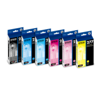 Epson T277XLSET 6 colour ink Black Cyan Magenta Yellow Light Cyan Light Magenta