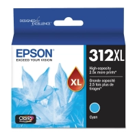 Epson T312XL220 Cyan Ink Cartridge High Yield 830 Page OEM