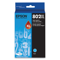 Epson T802XL220 802XL Cyan UltraBrite High Capacity 