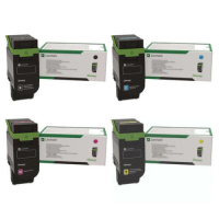 Lexmark 75M10K0SET Black Cyan Magenta Yellow Toner Cartridge Standard Yield OEM