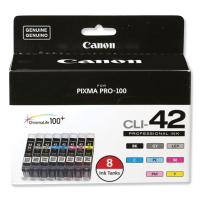 Canon 6384B007 CLI-42 Value Pack 8 Color Ink Tank Pixma Pro100 Yellow Ink Original