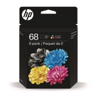 hp #68 6L6S2TN Envy 6110 2-PACK Tri-Color iInk Cartridge Original 
