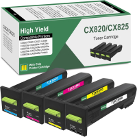 COMPATIBLE Lexmark 72K1XK0,72K1XC0 72K1XM0 72K1XY0  BLACK CYAN MAGENTA YELLOW SET