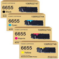 COMPATIBLE Xerox 106R02747SET BLACK CYAN MAGENTA YELLOW GENERIC