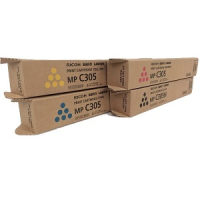 RICOH 841621SET MP C305 BLACK CYAN MAGENTA YELLOW TONER SET (OEM)