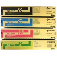 Kyocera TK897KSET TYaskAlfa 205C BLACK CYAN MAGENTA YELLOEW OEM