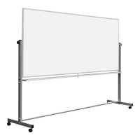 Luxor MB9640WW Mobile Magnetic  Whiteboard DOUBLE SIDED with Aluminum Frame 96" x 40"