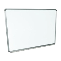 Luxor WB4836W Wall-Mounted Magnetic Whiteboard with Aluminum Frame 48" X 36"