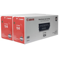 Canon 0263B001A  #104  104 dual set of 2 toners Original