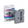 Brother TX-7311 1/2 in 12mm Black on Green Laminated Tape,Brother,OEM