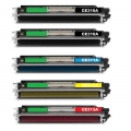 Compatible Set of 5 Toners  CE310A, NTCE311A, NTCE312A, NTCE313A