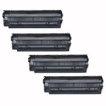 COMPATIBLE Generic CE285A 85A 4 PACK Black Toner Cartridge 