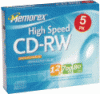 Memorex High Speed CD-RW 5/pkg