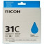 Ricoh 405689 Aficio GX e3350N  CYAN Inkjet Cartrid...